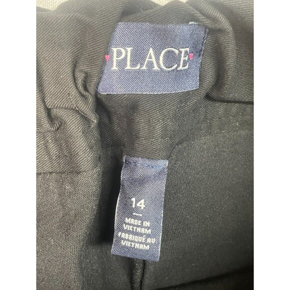 Lot of Two The Children's Place Girl's Black and Tan Side Zip Mini Uniform Skirt - Picture 7 of 11